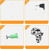 Silueta África Animales Completo