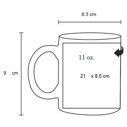 Taza Mug 330 ml Gracias Ayudar a Crecer