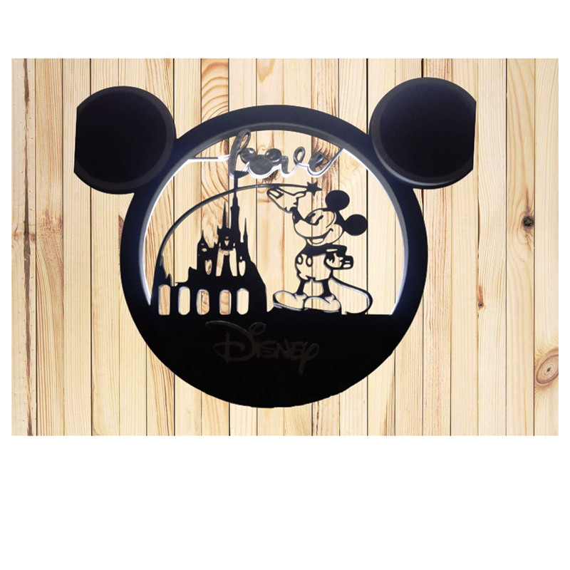 Letrero Capas Mickey Circulo Letrero Capas Mickey Circulo