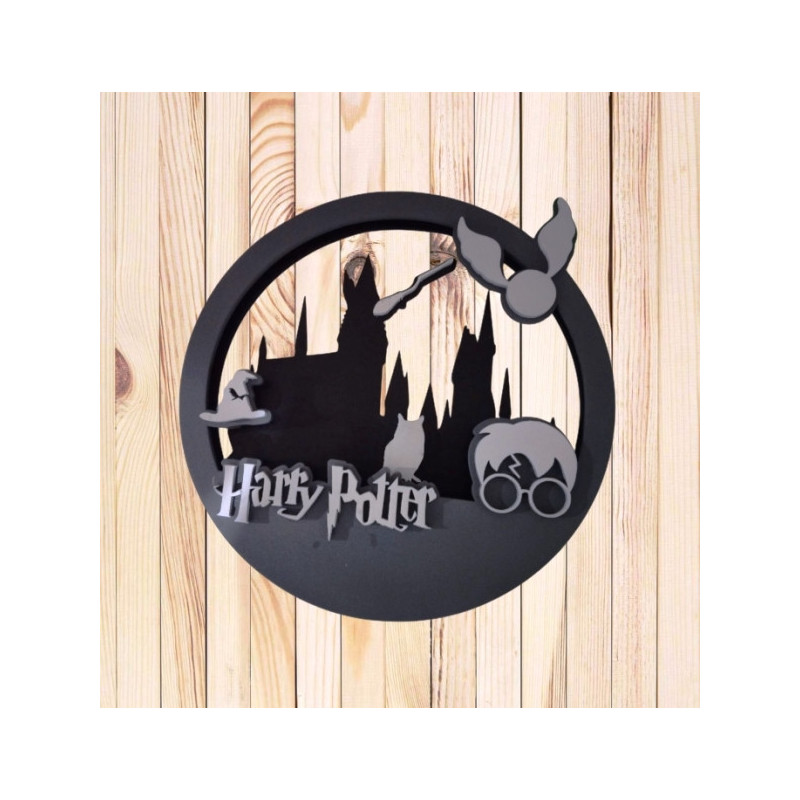 Letrero Capas Harry Poter Circulo Letrero Capas Harry Poter Circulo