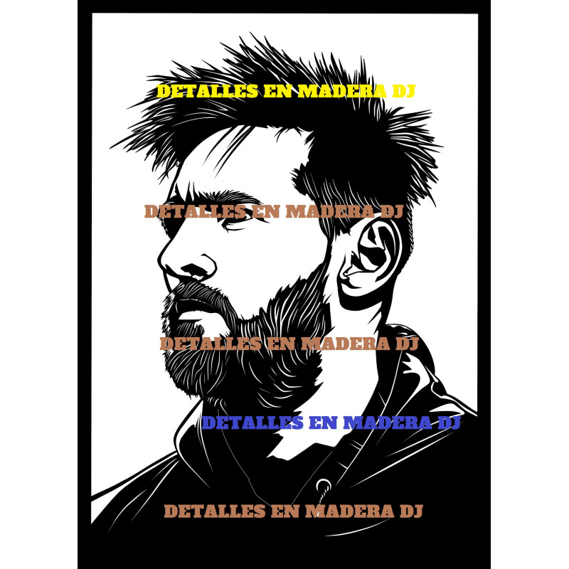 Cuadro Messi Cara Cuadro Messi Cara