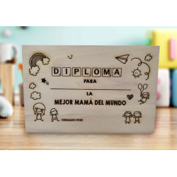 Diploma Mejor Mamá del Mundo
