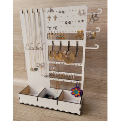 Organizador de Aretes Colgantes y Pulseras Personalizado