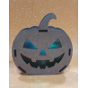 Calabaza Madera 2 Capas Luz