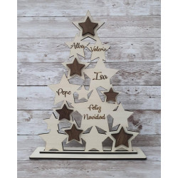 Árbol Navidad Estrella Nombres 1
