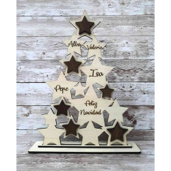 Árbol Navidad Estrella Nombres 1