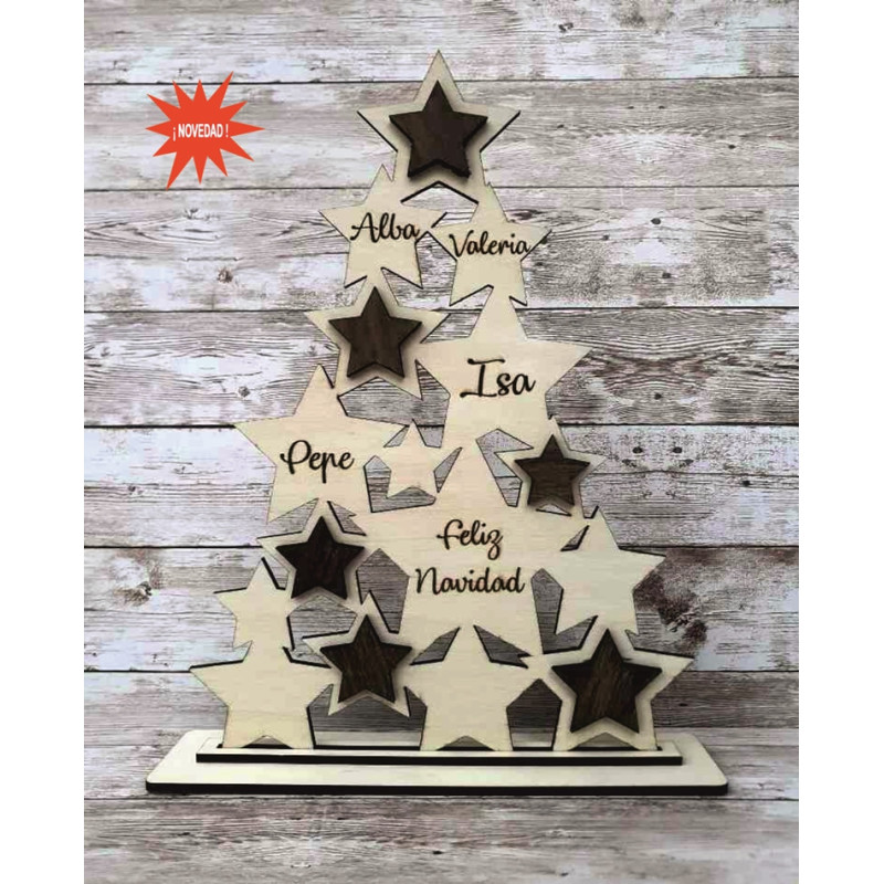 Árbol Navidad Estrella Nombres 1