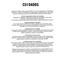 Tablero MDF 3mm 30 x 20