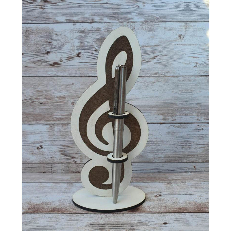 Soporte Bolígrafo Clave de Sol