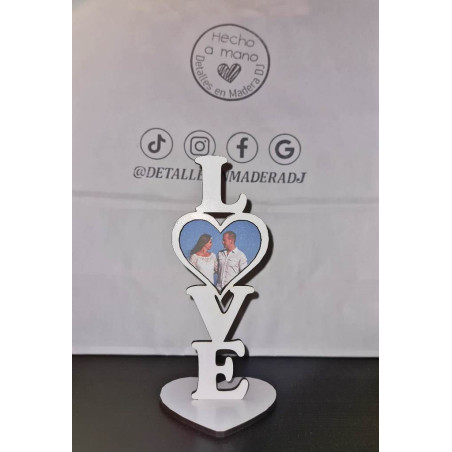 Marco de Foto Love Blanco