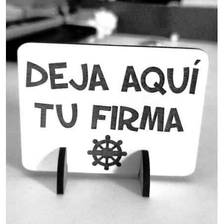 Cartel Deja Tu Firma Comunión