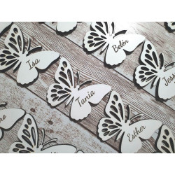 Marcasitios Mariposa Blanca Nombre Imán