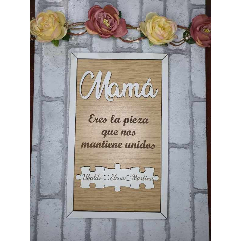 Cuadro Puzzle Mamá
