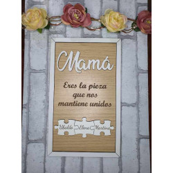 Cuadro Puzzle Mamá